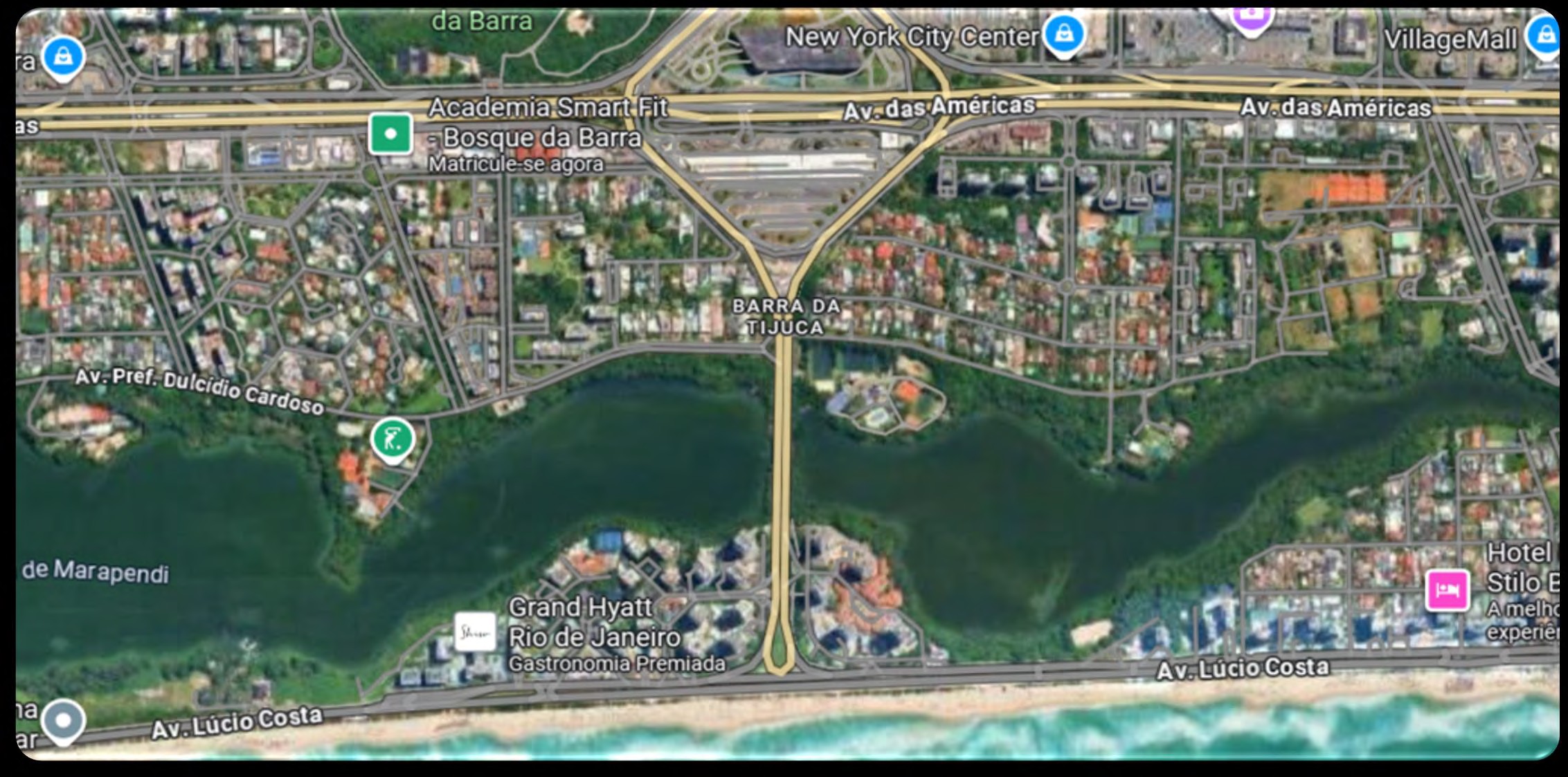 Mapa de localização Barra da Tijuca