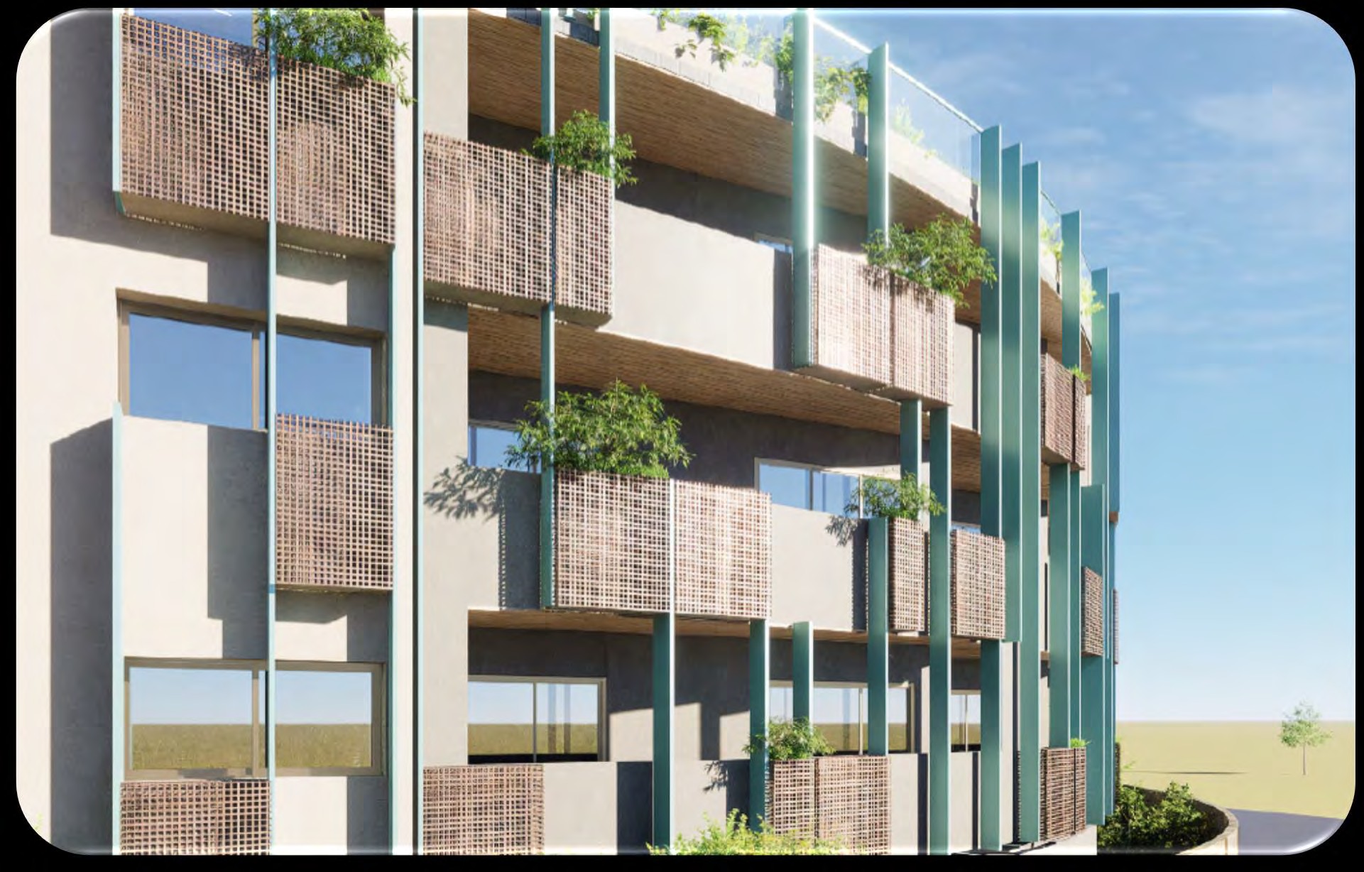 Render fachada do projeto