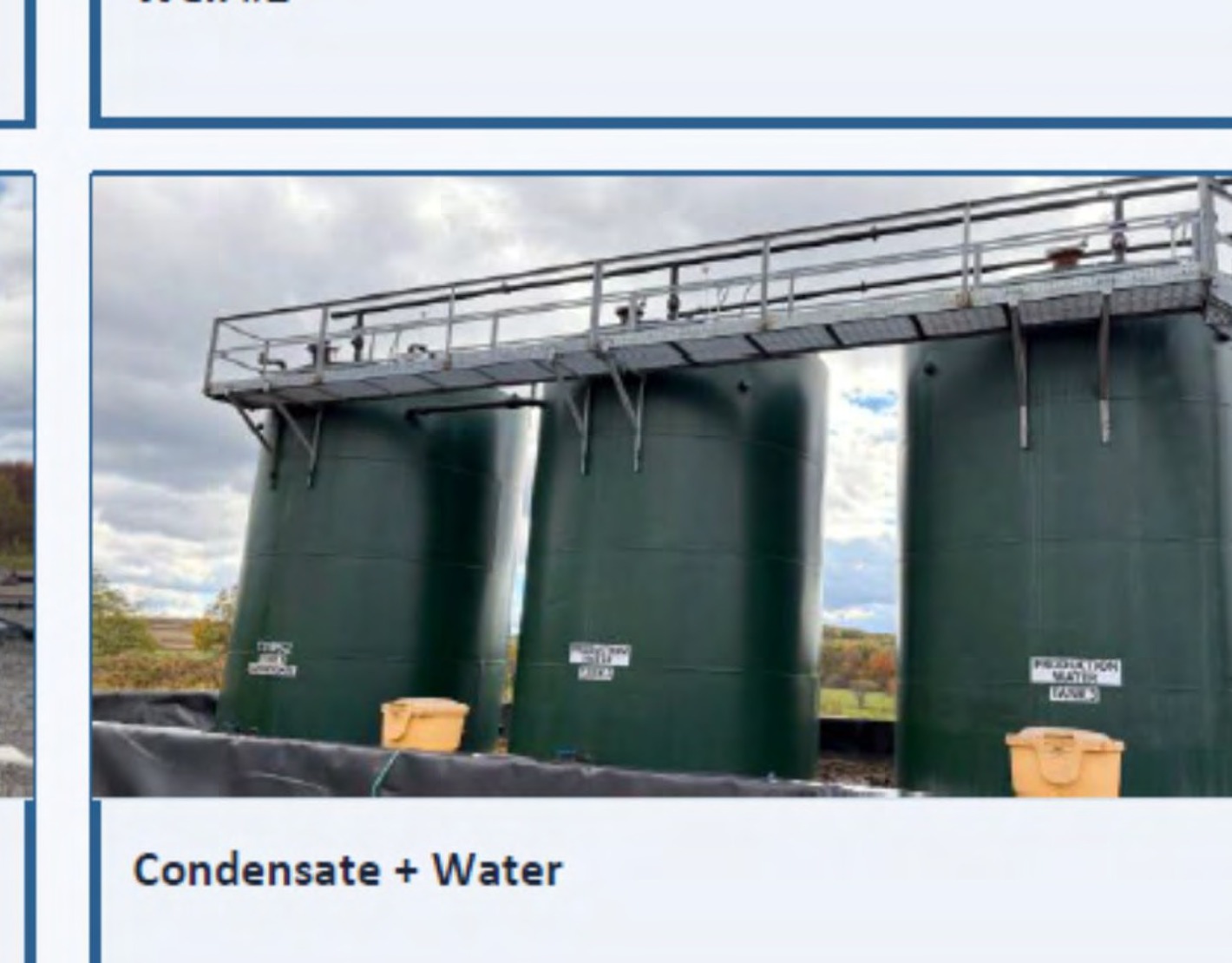 Condensate e Water